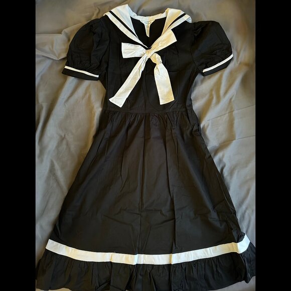 Black Sailor dress - Picture 1 of 4